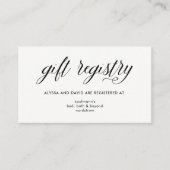 Einfache moderne Typografie | Beiheft-Registrierun Begleitkarte (Vorderseite)