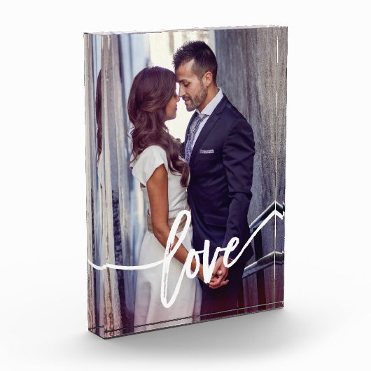 Einfache moderne Typografie der Liebe-| mit Foto (Links)