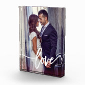 Einfache moderne Typografie der Liebe-| mit Foto (Rechts)