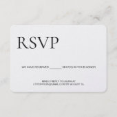 Einfache moderne Typografie E-Mail-Antwort QR-Code Begleitkarte (Vorderseite)