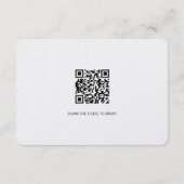 Einfache moderne Typografie E-Mail-Antwort QR-Code Begleitkarte (Rückseite)