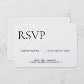 Einfache moderne Typografie E-Mail-Antwort QR-Code Begleitkarte (Vorne/Hinten)