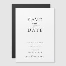 Einfache moderne Typografie Foto-Hochzeit 