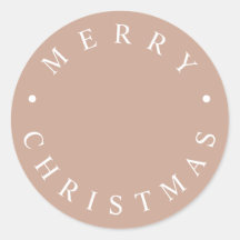 Einfache moderne Typografie frohe Weihnachten Beig