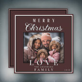 Einfache moderne Typografie Frohe Weihnachten Foto