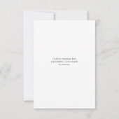 Einfache moderne Typografie Golf Blank Mitteilungskarte (Rückseite)
