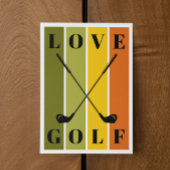 Einfache moderne Typografie Golf Blank Mitteilungskarte