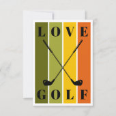 Einfache moderne Typografie Golf Blank Mitteilungskarte (Vorderseite)