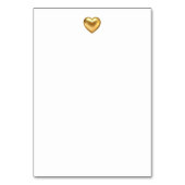 Einfache moderne Typografie-Hochzeitsstiftung - Ti Tischnummer (Rückseite)