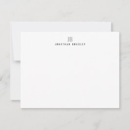 Einfache moderne Typografie Mit Monogramm Beruflic Mitteilungskarte