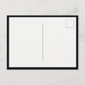 Einfache moderne Typografie Name Save the Date Ann Ankündigungspostkarte (Rückseite)