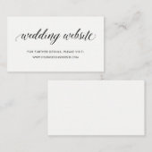 Einfache moderne Typografie | Website-Beilage für  Begleitkarte (Vorne/Hinten)