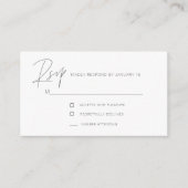 Einfache, moderne UAWG-Abschlusskarte Begleitkarte (Vorderseite)