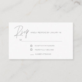 Einfache, moderne UAWG-Abschlusskarte Begleitkarte