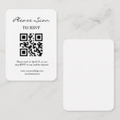 Einfache moderne UAWG mit QR-Code-Einschließkarte Begleitkarte (Vorne/Hinten)