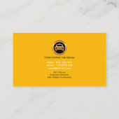 Einfache moderne, übersichtliche Berufliche Taxi Visitenkarte (Rückseite)