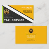 Einfache moderne, übersichtliche Berufliche Taxi Visitenkarte (Vorne/Hinten)