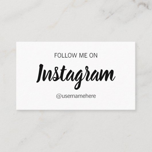 Einfache moderne unbedeutende Sozialmedien Visitenkarte (Vorderseite)