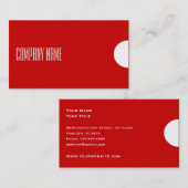 Einfache moderne und berufliche Geschäfts-Karte - Visitenkarte (Vorne/Hinten)