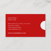 Einfache moderne und berufliche Geschäfts-Karte - Visitenkarte (Rückseite)