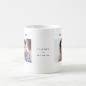 Einfache moderne und beste Freunde für immer Foto Kaffeetasse (Mittel)