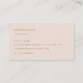 Einfache, moderne und einzigartige Berufliche Bläs Visitenkarte (Rückseite)