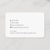 Einfache, moderne und elegante Goldnetzwerke QR-Co Visitenkarte (Rückseite)