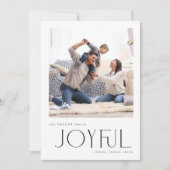 Einfache, moderne und fröhliche Foto Weihnachten (Vorderseite)