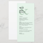 Einfache, moderne und hellgrüne Karte (Vorne/Hinten)