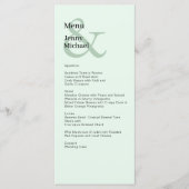 Einfache, moderne und hellgrüne Karte (Vorderseite)