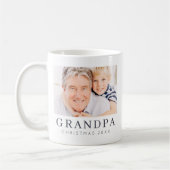 Einfache, moderne und individuelle Grandpa Foto Ur Kaffeetasse (Links)