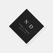 Einfache moderne und Minimalistische Hochzeit Serviette (Ecke)