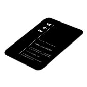 Einfache, moderne und Minimalistische Initialen Ho Magnet (Linke Seite)