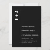 Einfache, moderne und Minimalistische Initialen Ho Magneteinladung (Vorderseite)