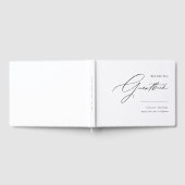 Einfache moderne und Personalisierte Hochzeit Gästebuch (Voll)