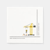 Einfache moderne unter Baugewerbe Serviette (Vorderseite)