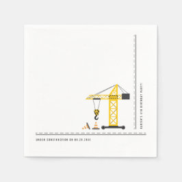 Einfache moderne unter Baugewerbe Serviette