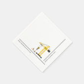 Einfache moderne unter Baugewerbe Serviette (Ecke)