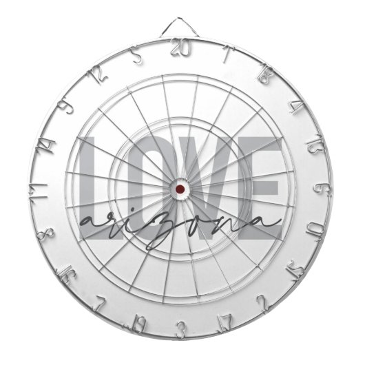 Einfache, moderne, urbane, coole Design Liebe Ariz Dartscheibe (vorne)