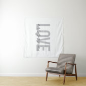 Einfache, moderne, urbane, coole Design Liebe Ariz Wandteppich (Beispiel (Horizontal))