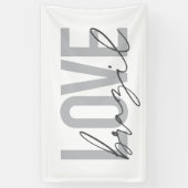 Einfache, moderne, urbane, coole Design-Liebe Bras Banner (Vertikal)