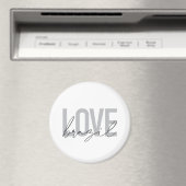 Einfache, moderne, urbane, coole Design-Liebe Bras Magnet (In Situ (Geschirrspüler))