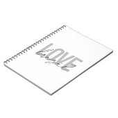 Einfache, moderne, urbane, coole Design-Liebe Bras Notizblock (Linke Seite)