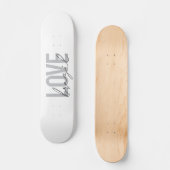 Einfache, moderne, urbane, coole Design-Liebe Bras Skateboard (Vorderseite)