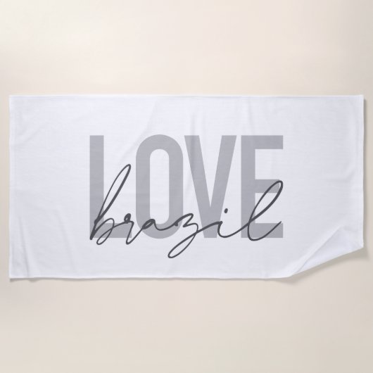 Einfache, moderne, urbane, coole Design-Liebe Bras Strandtuch (Vorderseite)