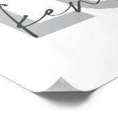 Einfache, moderne, urbane, coole Design Liebe Kent Poster (Ecke)