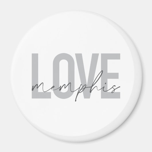 Einfache, moderne, urbane, coole Design Liebe Memp Magnet (Vorne)