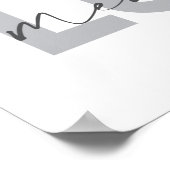 Einfache, moderne, urbane, coole Design Liebe Memp Poster (Ecke)