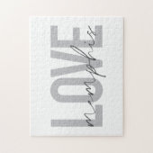 Einfache, moderne, urbane, coole Design Liebe Memp Puzzle (Vertikal)