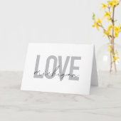 Einfache, moderne, urbane, coole Design Liebe Mich Karte (Gelbe Blume)